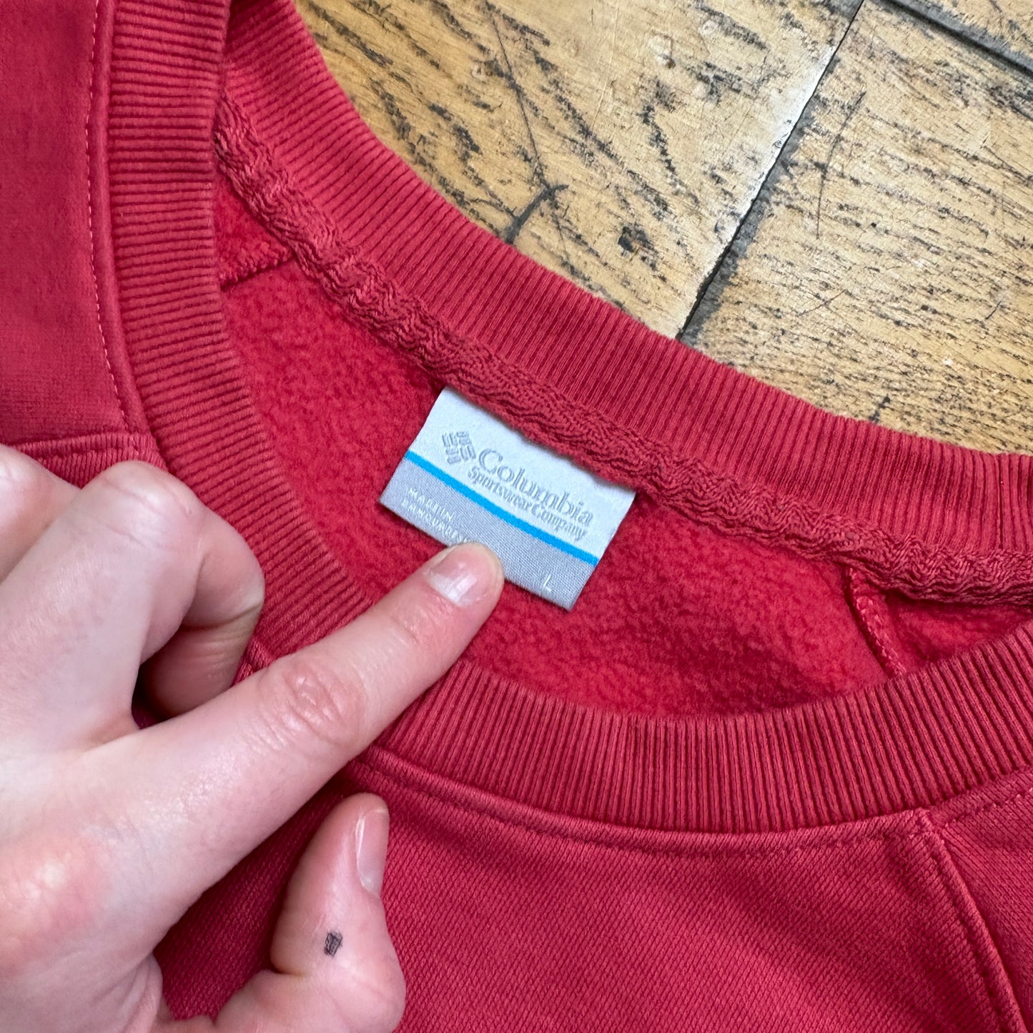 Vintage Columbia Pink Womens Sweatshirt - L