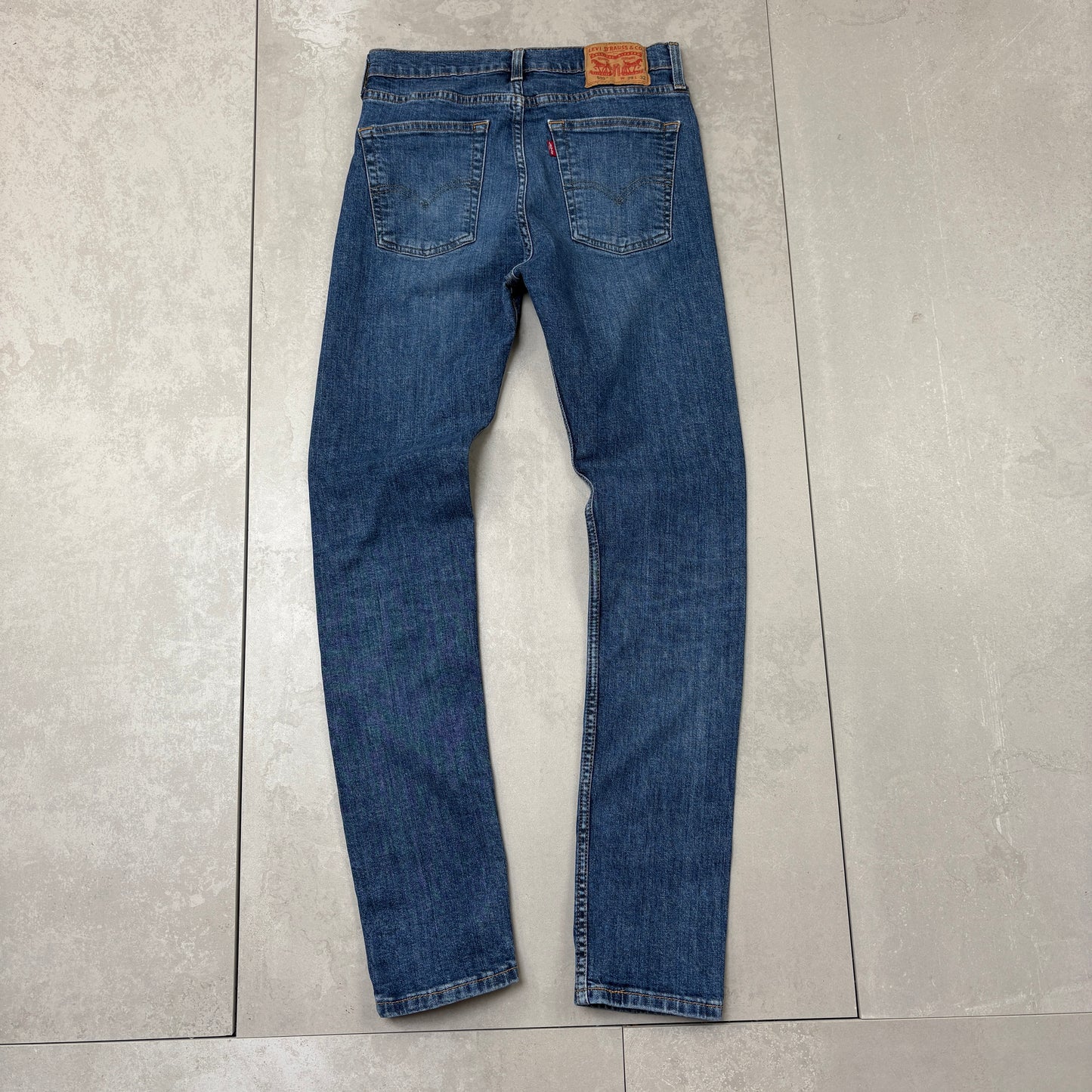Vintage Levis 510 Skinny Blue Denim Jeans - 29