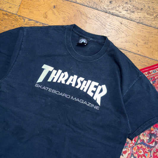 Vintage Thrasher Black Skate T-Shirt - M