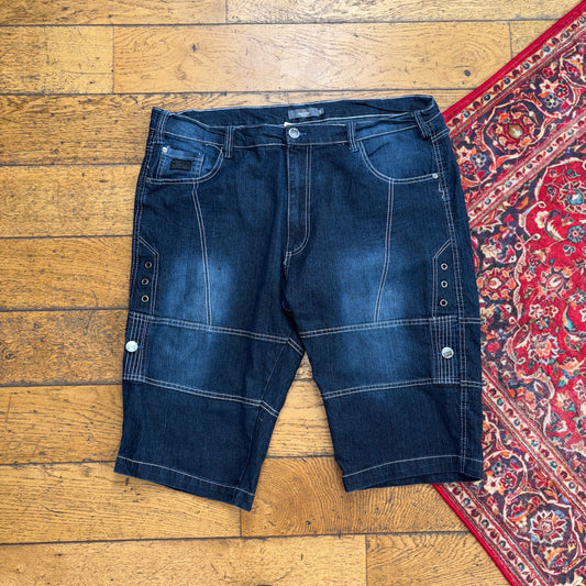 Vintage Hip Hop Baggy Blue Shorts Jorts - 40