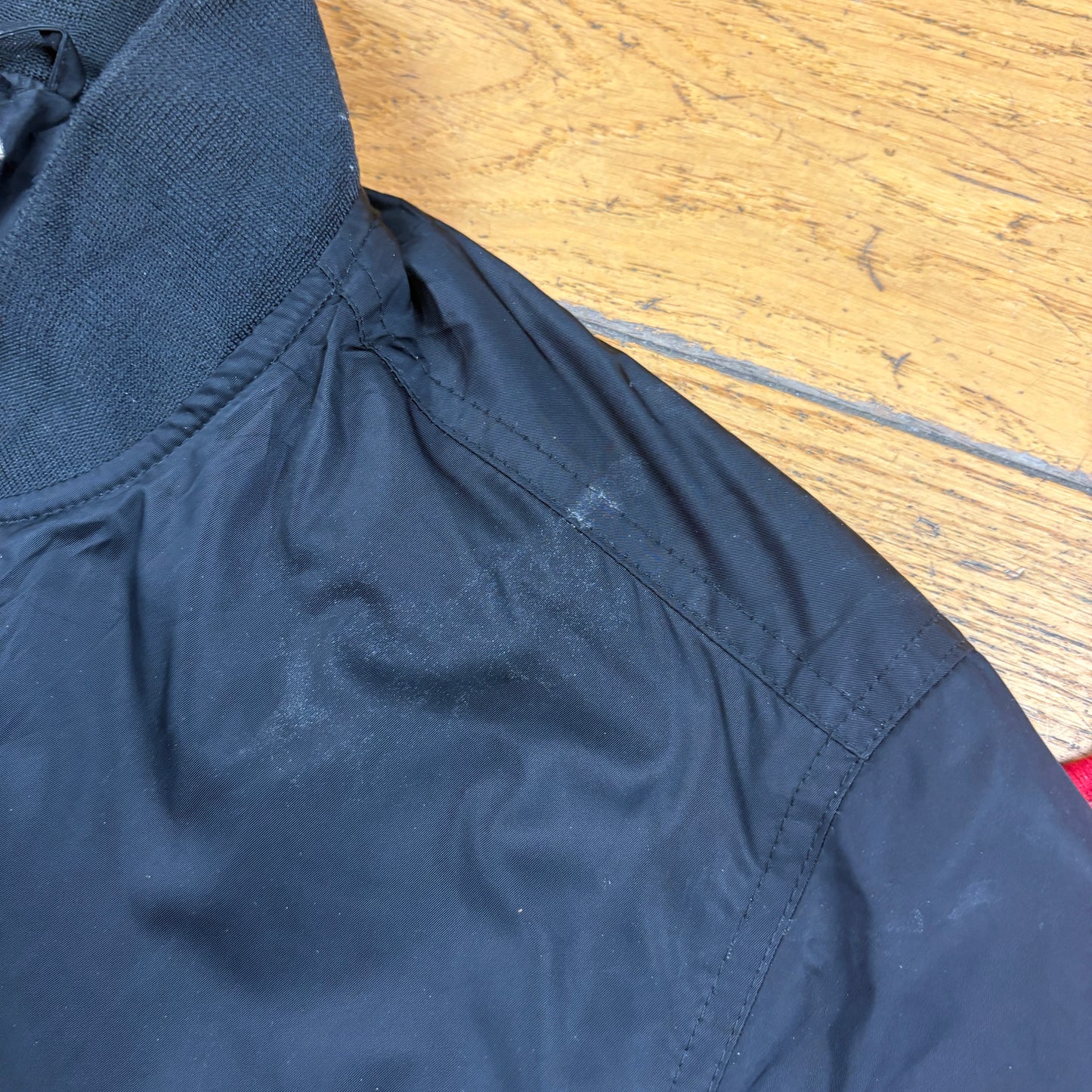 Vintage Black MA-1 Bomber Jacket - L