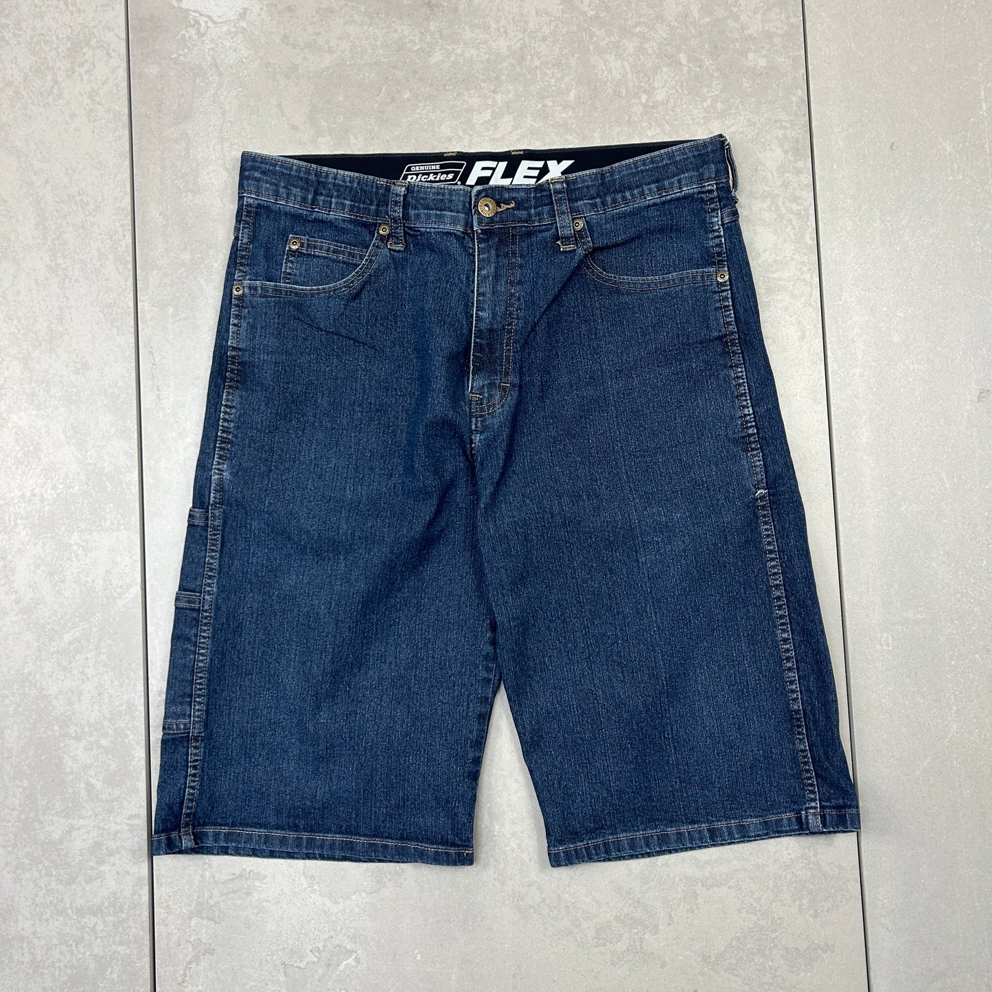 Vintage Dickies Workwear Carpenter Blue Shorts - 34