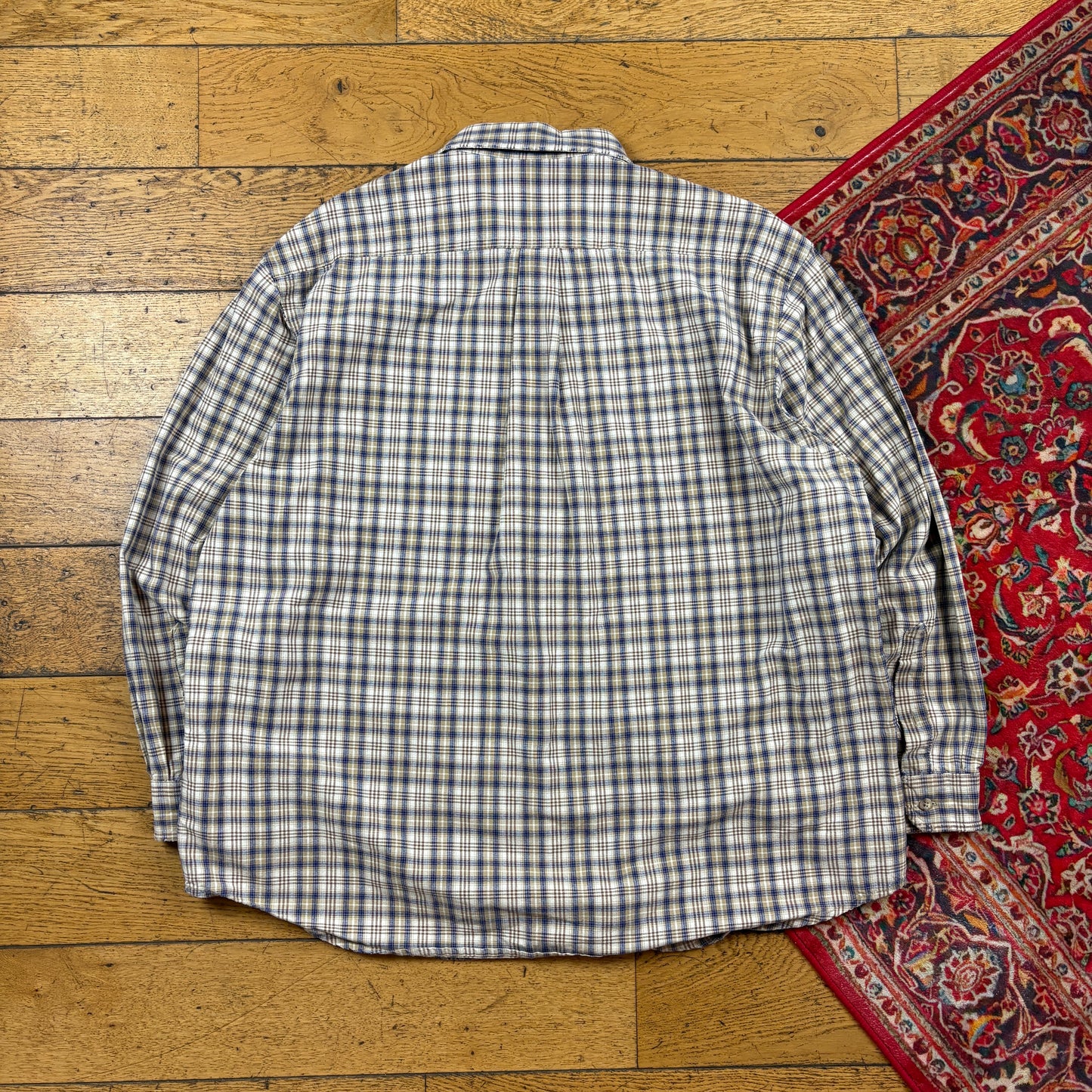 Vintage Carhartt Cream Check Shirt - XL