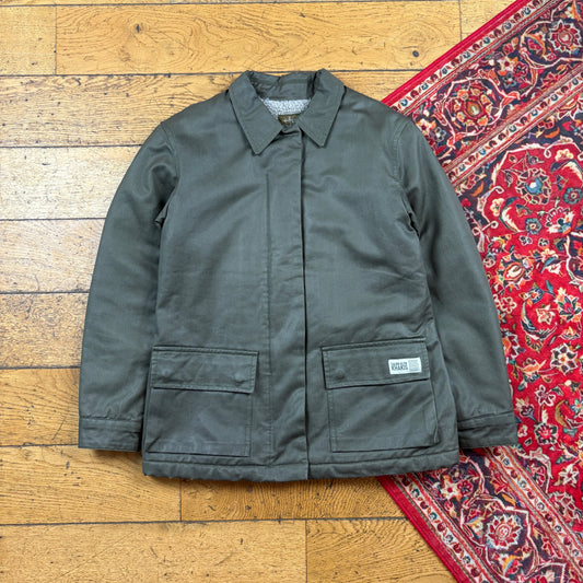 Vintage Calvin Klein Womens Khaki Green Workwear Y2K Jacket - Size 8