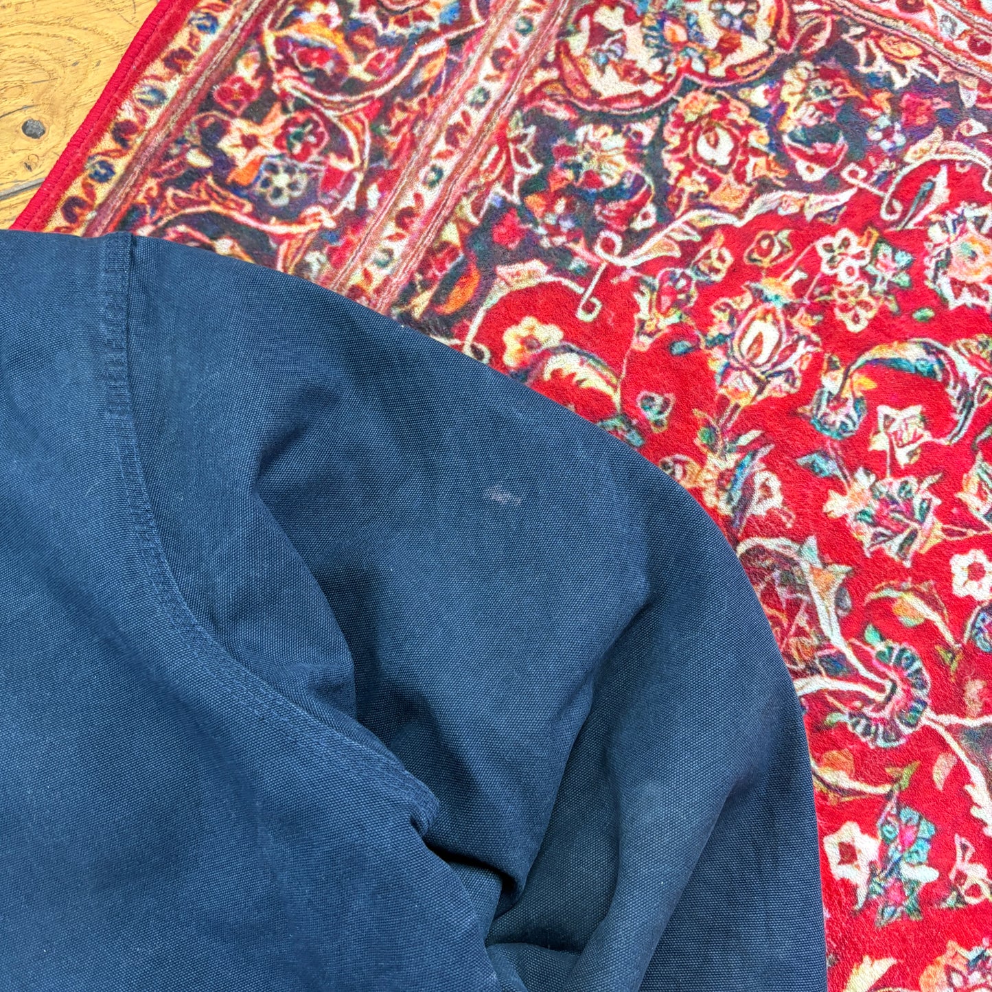 Vintage Workwear Chore Navy Heavyweight Detroit Jacket - L