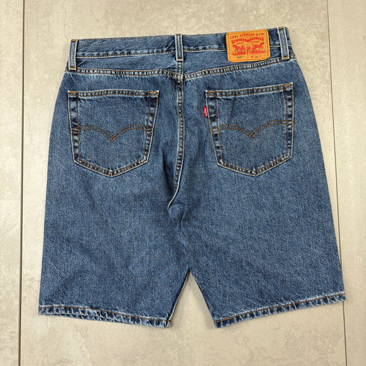 Vintage Levis 505 Blue Denim Shorts - 34