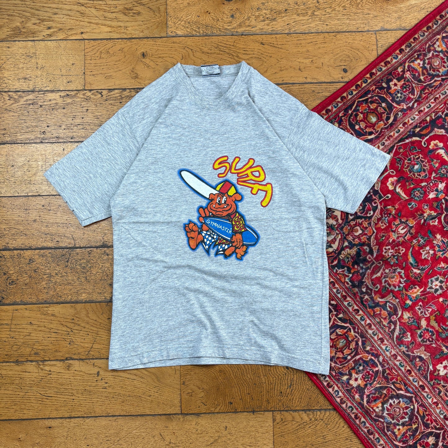 Vintage Grey Surfwear Graphic T-Shirt - S