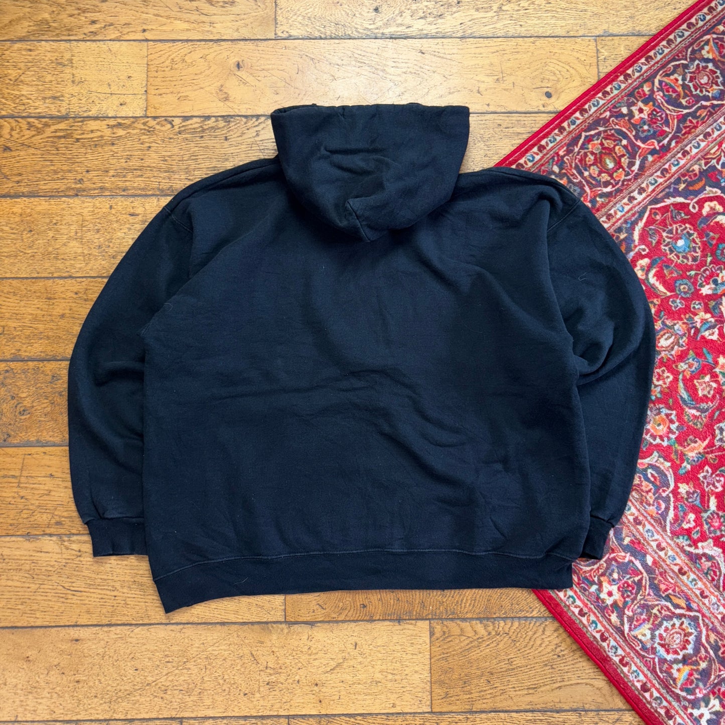 Vintage Thrasher Skate Black Hoodie Sweatshirt - XL