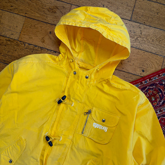 Vintage 90s Egemony Yellow Fireman Clasp Sailing Boxy Workwear Jacket - XL