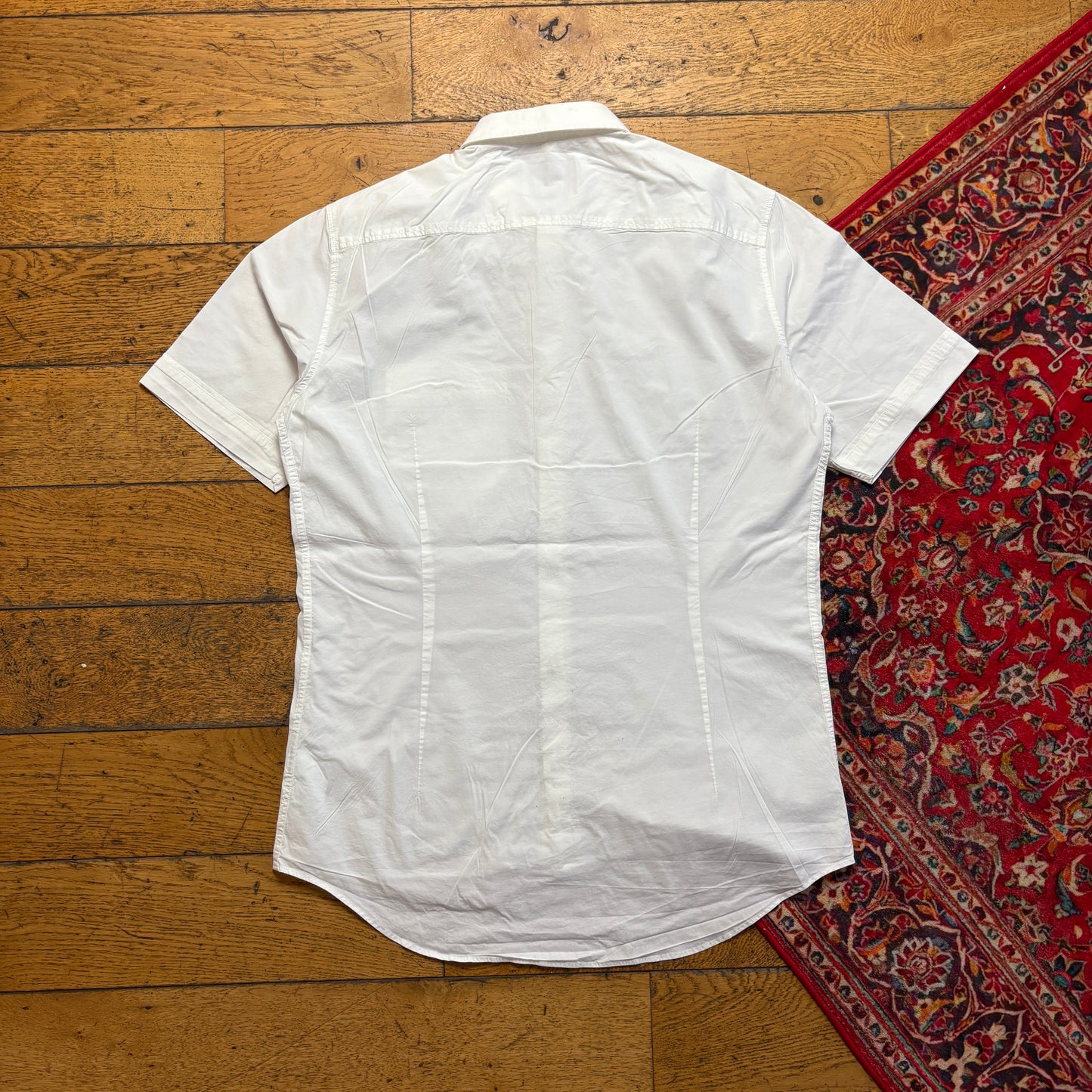 Vintage Vivienne Westwood White Embroidered Short Sleeve Shirt - M