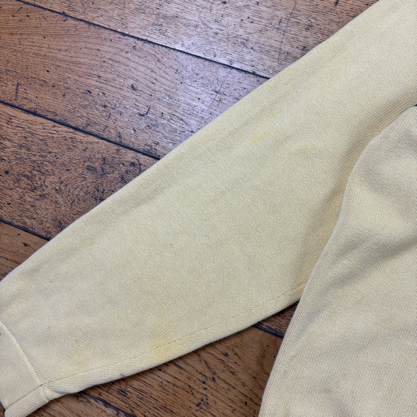 Vintage Tommy Hilfiger Yellow Embroidered Stripe Knit Jumper - XL