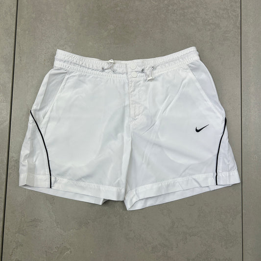 Vintage Nike Swoosh White Sports Shorts - S