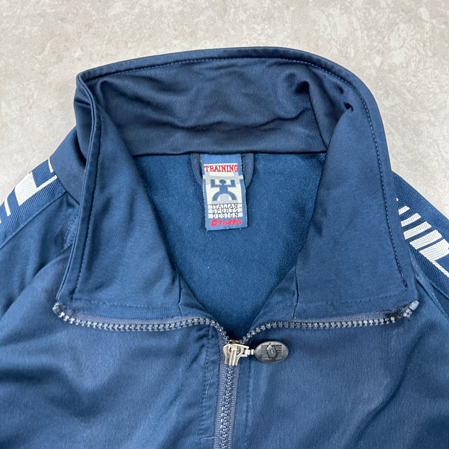 Vintage 90s Lotto Navy Tracksuit Track Shell Windbreaker Jacket - XL