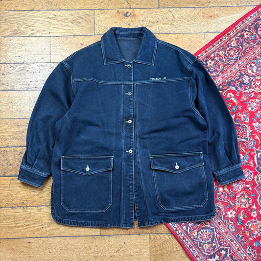Vintage Navy Heavyweight Denim Jacket - XL
