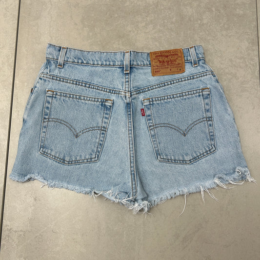 Vintage Levis Womens Blue Denim Shorts - 12