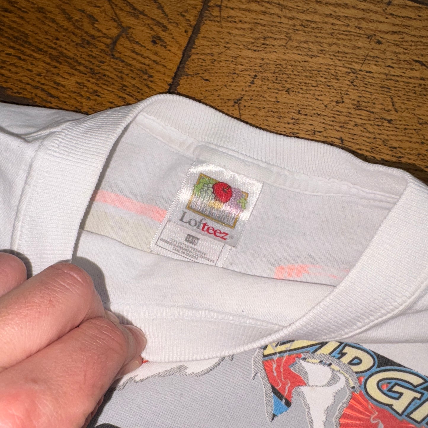 Vintage 1998 White Nascar Racing Car Cropped Single Stitch Graphic T-Shirt - XS