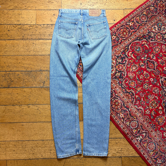 Vintage Levis 501 Straight Blue Denim Jeans - 30L