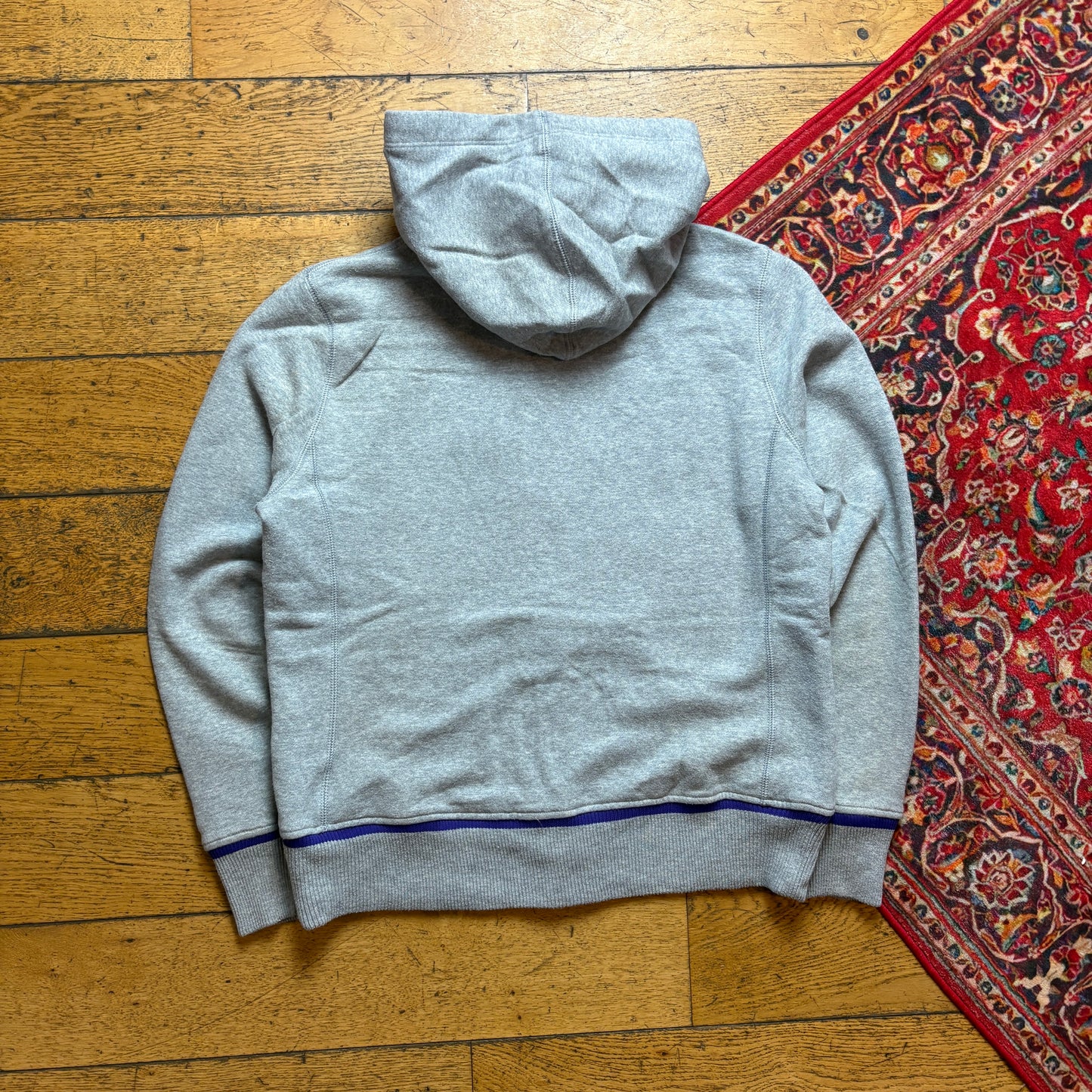 Vintage Nike Grey LSU Hoodie Embroidered Sweatshirt - S