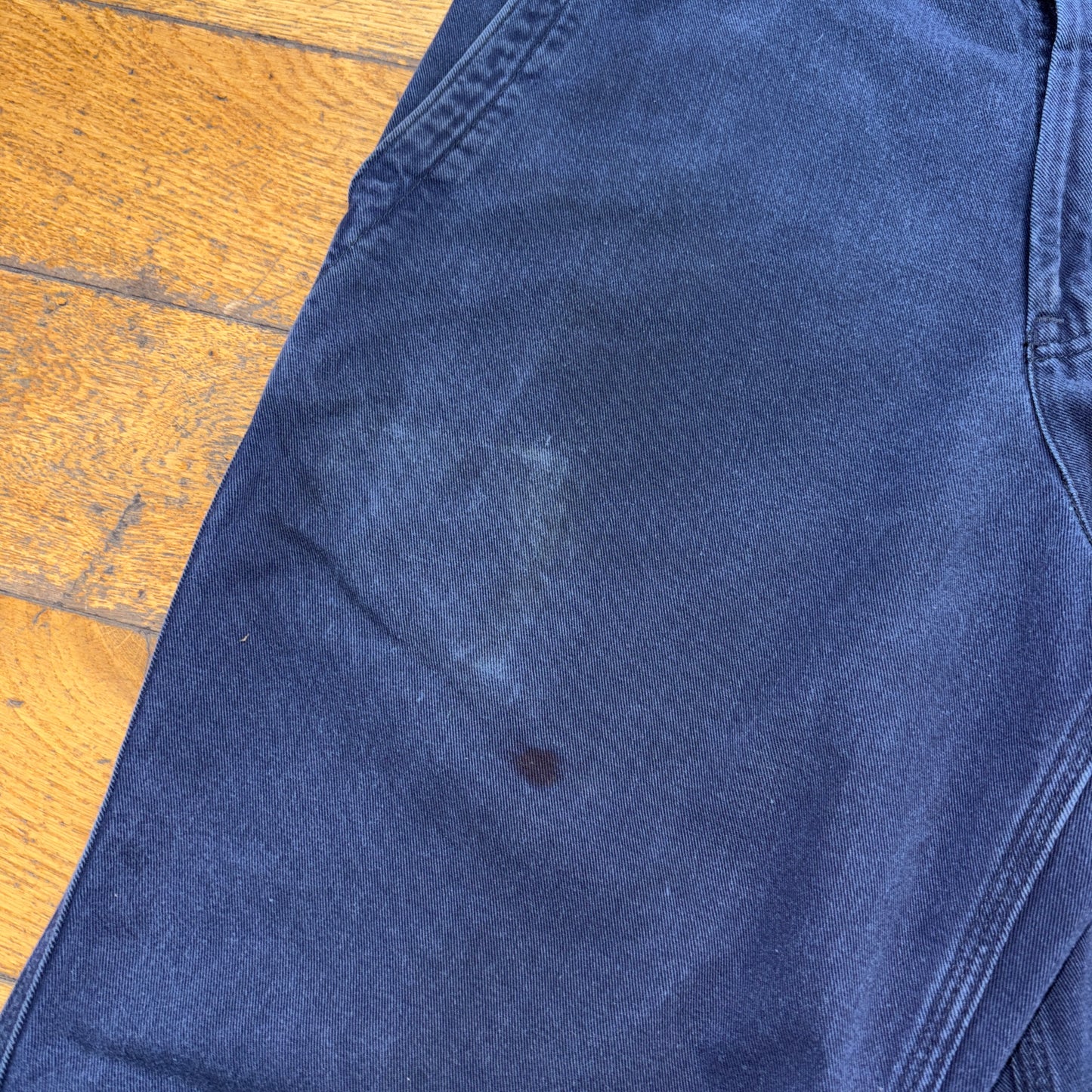 Vintage Carhartt Navy Workwear Carpenter Baggy Trousers - 33L