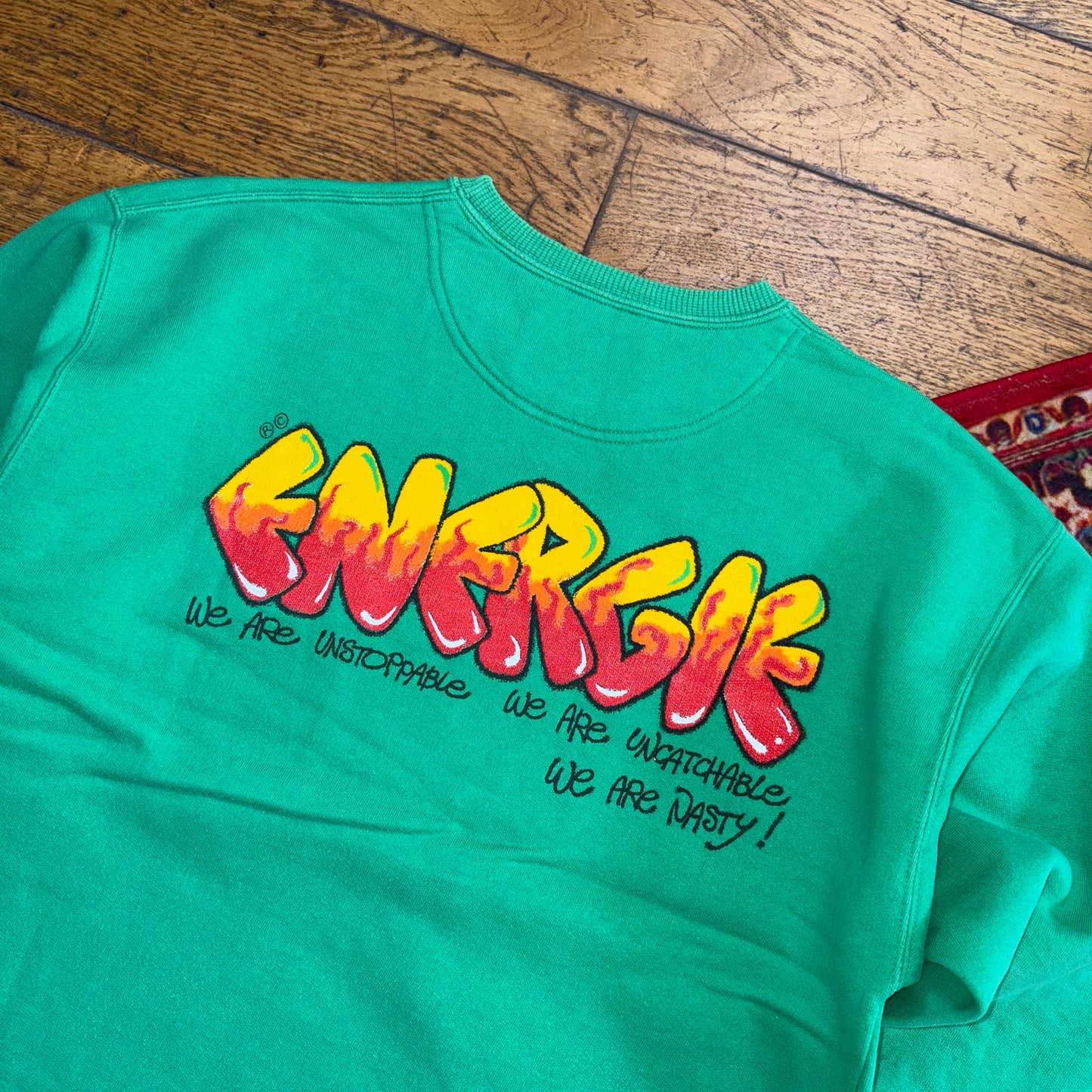 Vintage 90s Energie Skate Green Sweatshirt - M