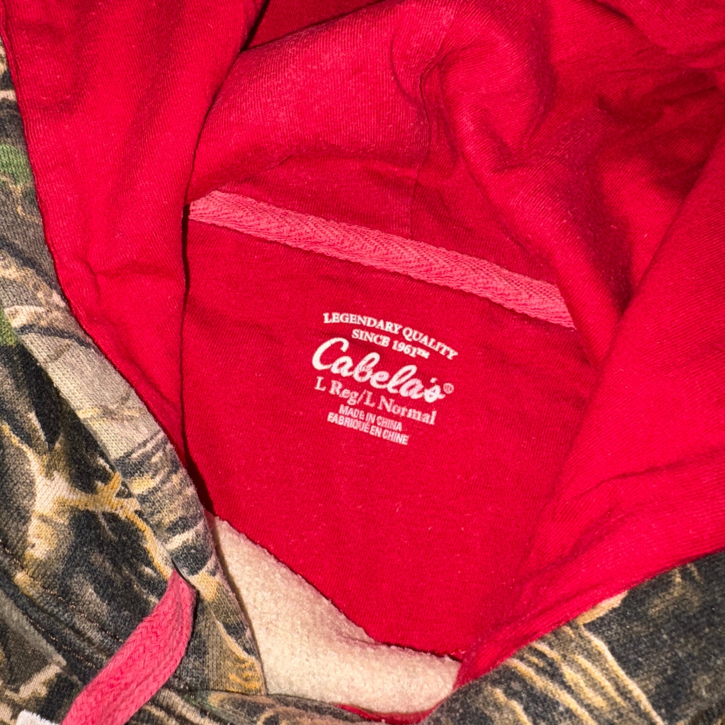 Vintage Realtree Camo Green Hoodie Sweatshirt - L