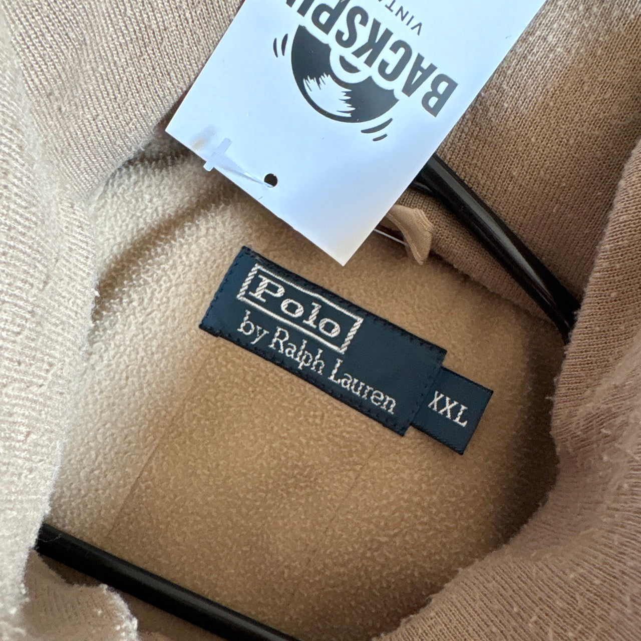 Vintage Ralph Lauren Cream Harrington Fleece Lined Jacket - 2XL