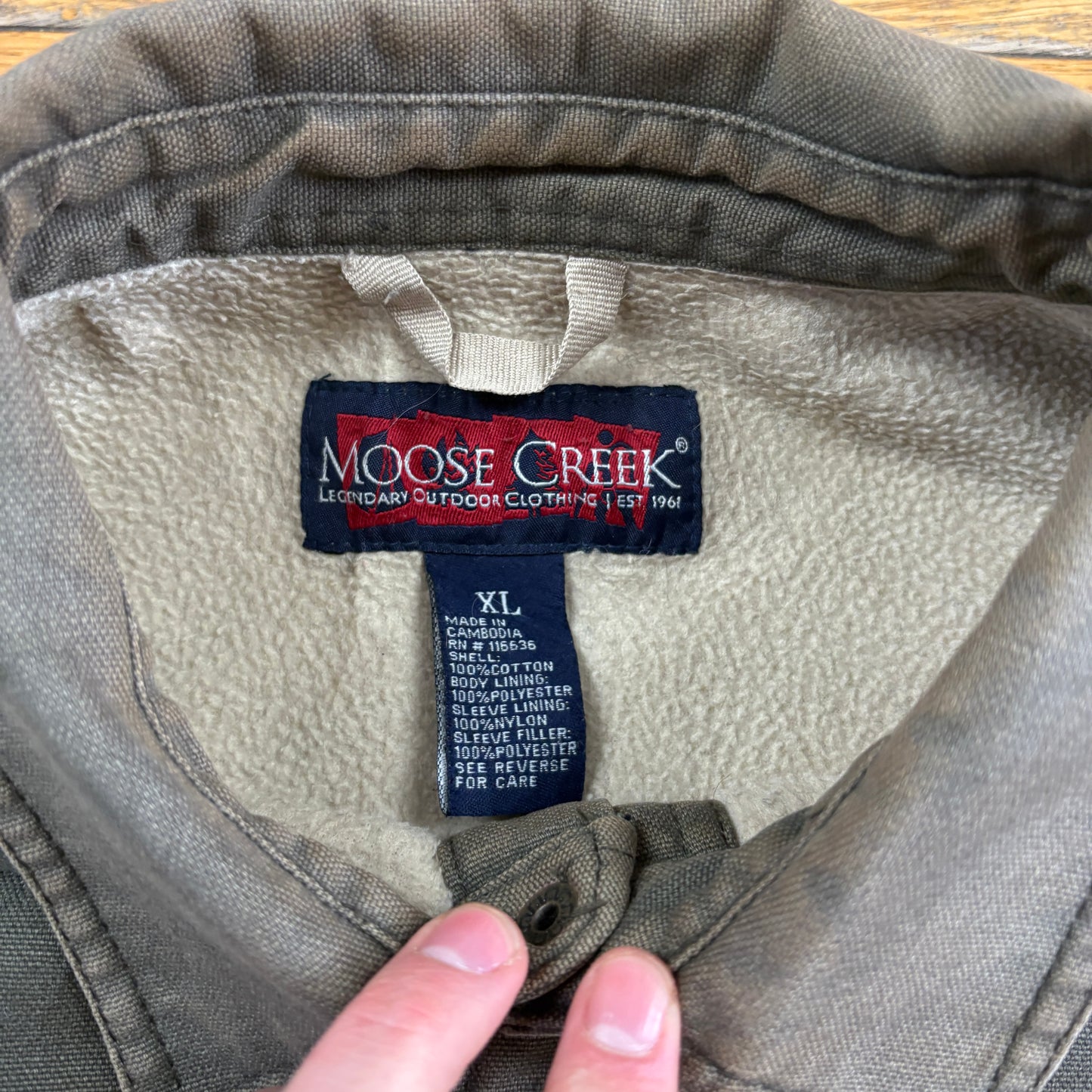 Vintage Workwear Chore Green Heavyweight Detroit Jacket - XL