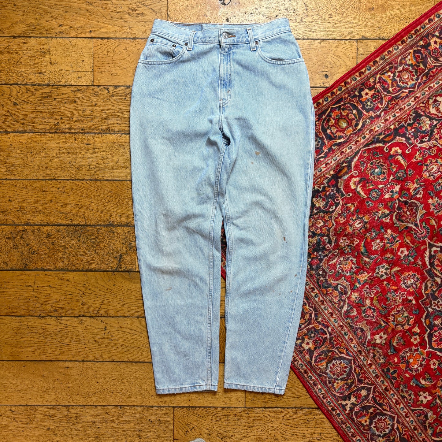 Vintage Levis 550 Womens Baggy Tapered Blue Denim Jeans - Size 10