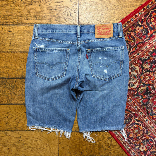 Vintage Levis 511 Blue Denim Shorts - 31