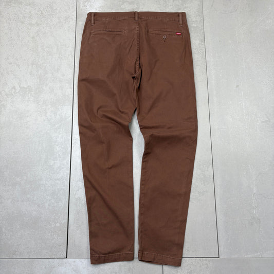 Vintage Levis Straight Brown Chino Trousers Jeans - 38