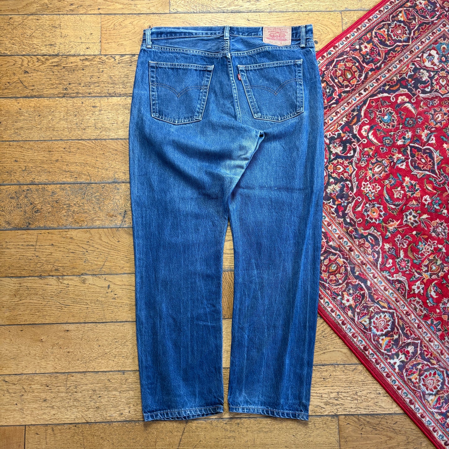 Vintage Levis 522 Slim Blue Denim Jeans - 38R