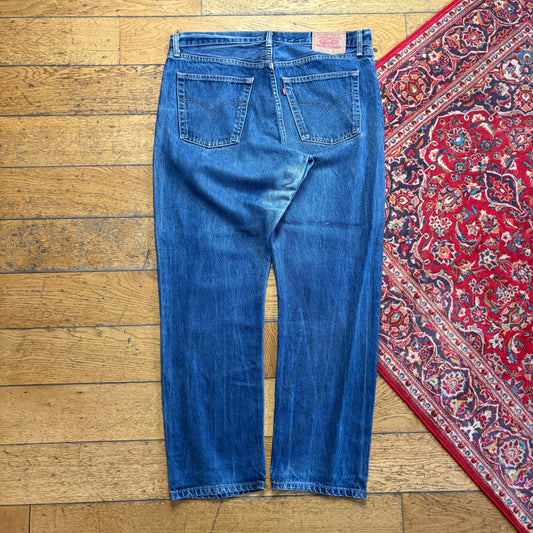 Vintage Levis 522 Slim Blue Denim Jeans - 38R
