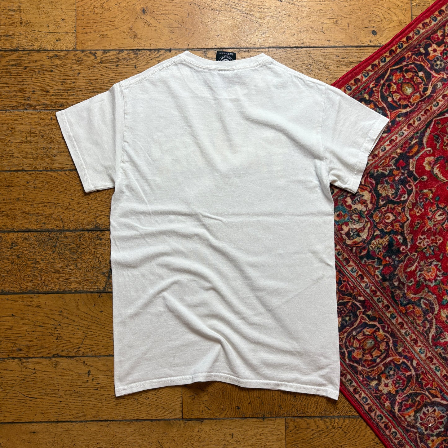 Vintage Thrasher Flames White Skate Graphic T-Shirt - XS
