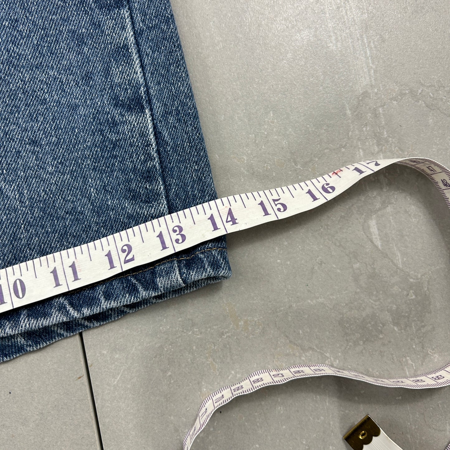 Vintage Wrangler Blue Denim Carpenter Baggy Shorts - 48