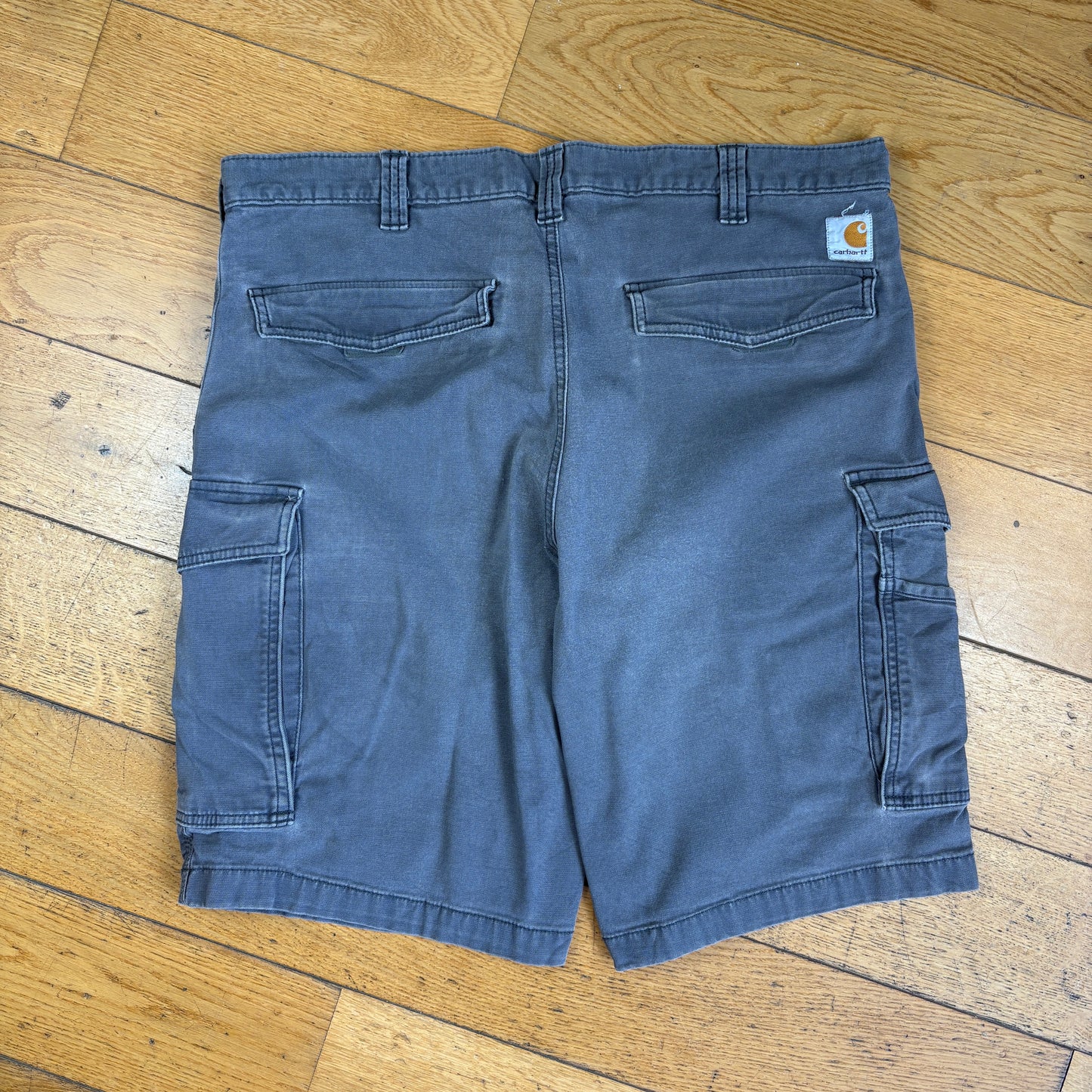 Vintage Carhartt Grey Workwear Baggy Carpenter Shorts - 38