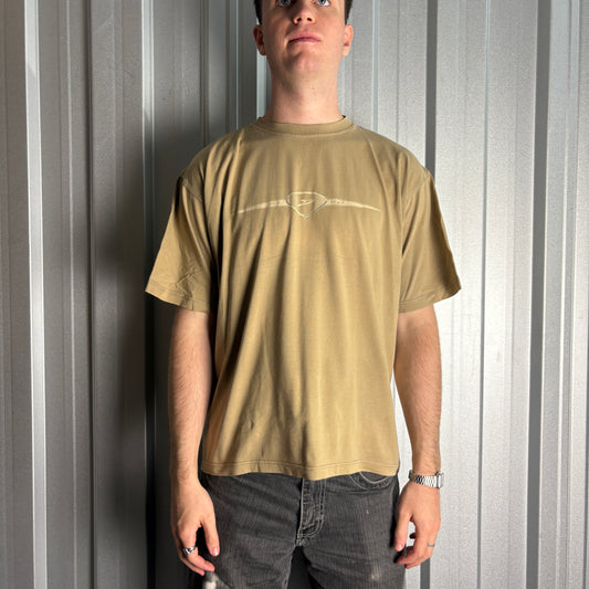 Vintage Speedo 90s Brown Cream Graphic T-Shirt - L
