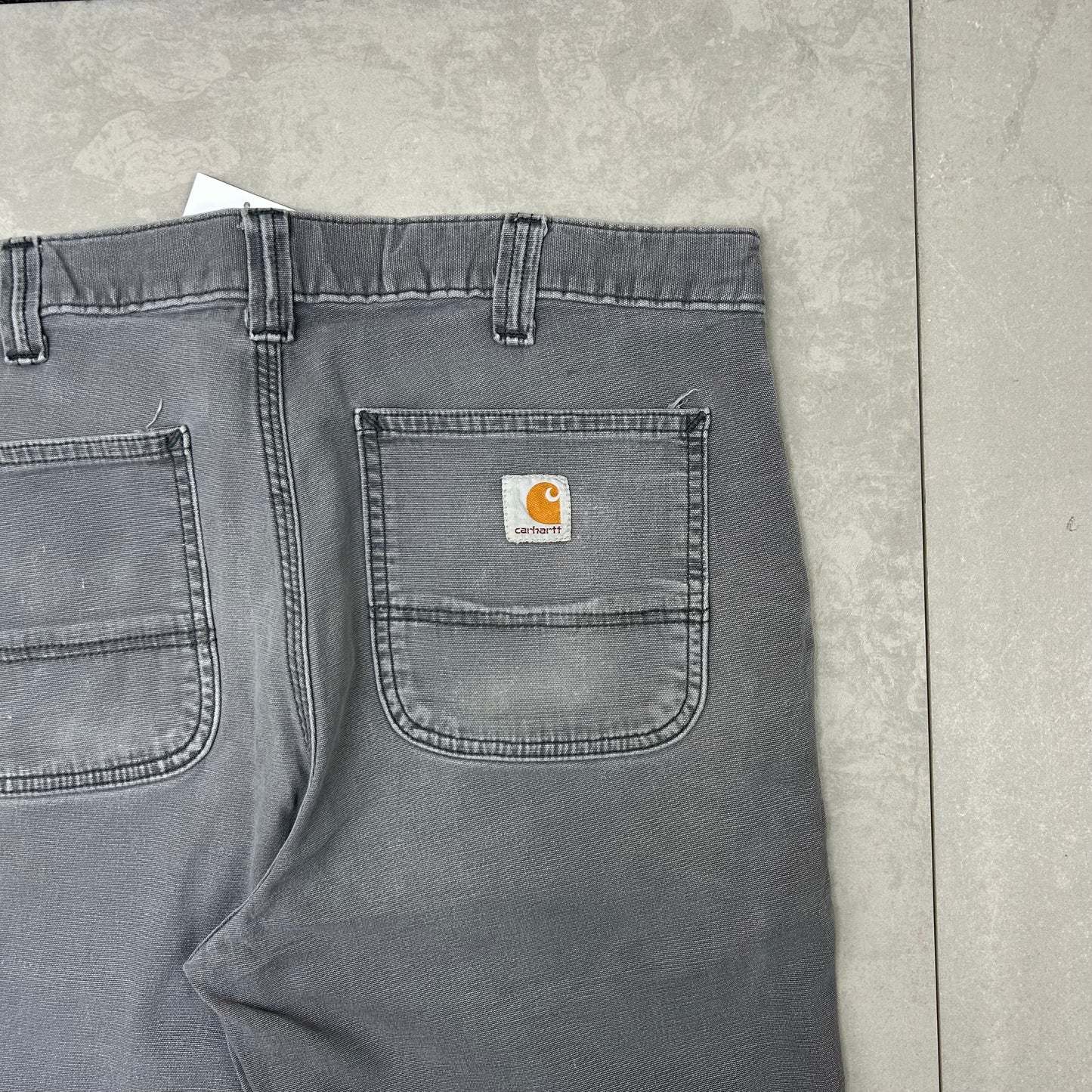 Carhartt baggy workwear carpenter trousers in grey - 34W