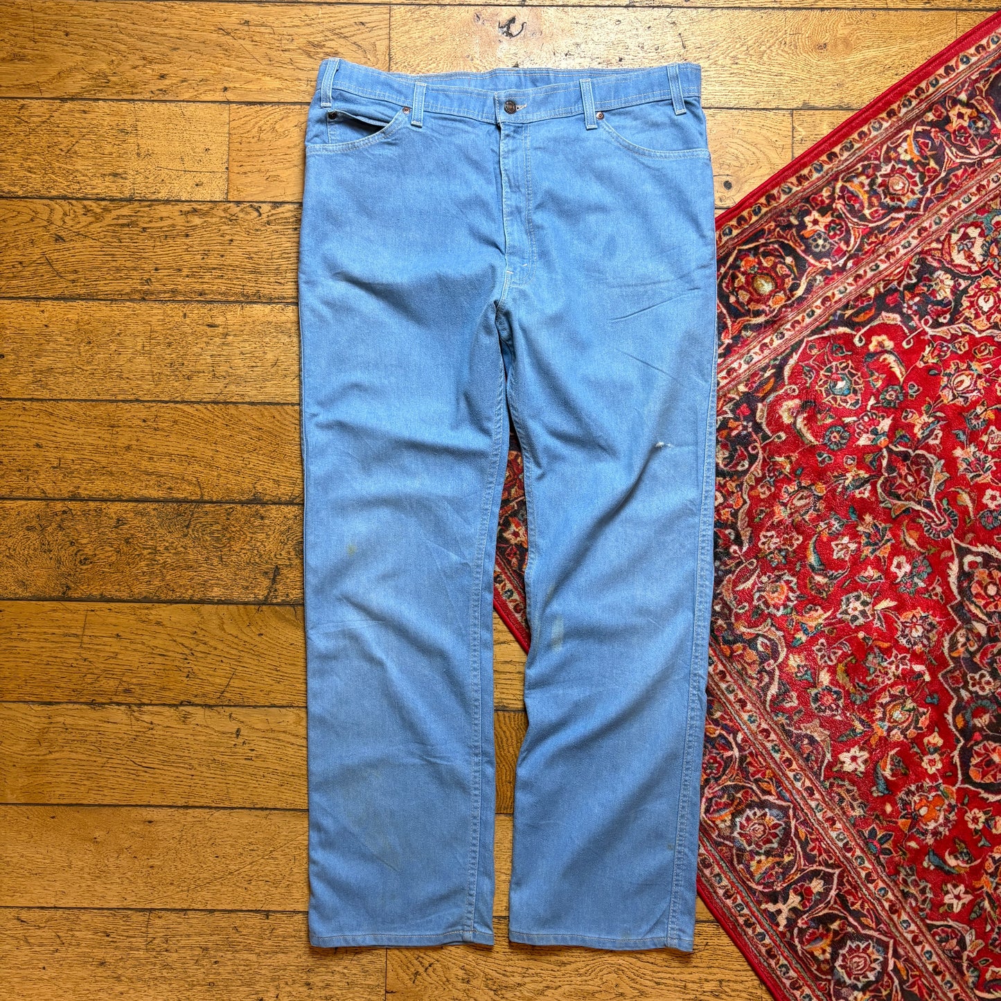 Vintage Levis 80s Straight Blue Denim Jeans - 40R