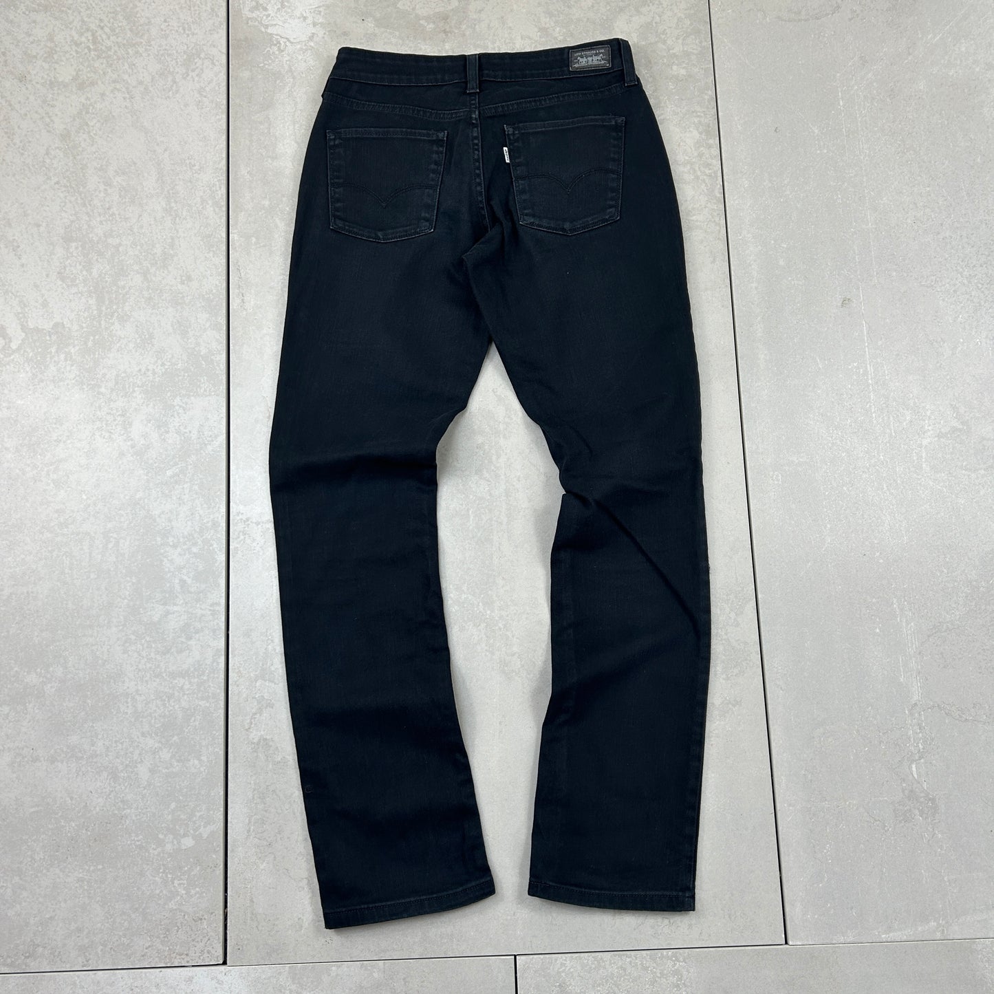 Vintage Levis 552 Straight Black Womens Denim Jeans - 10