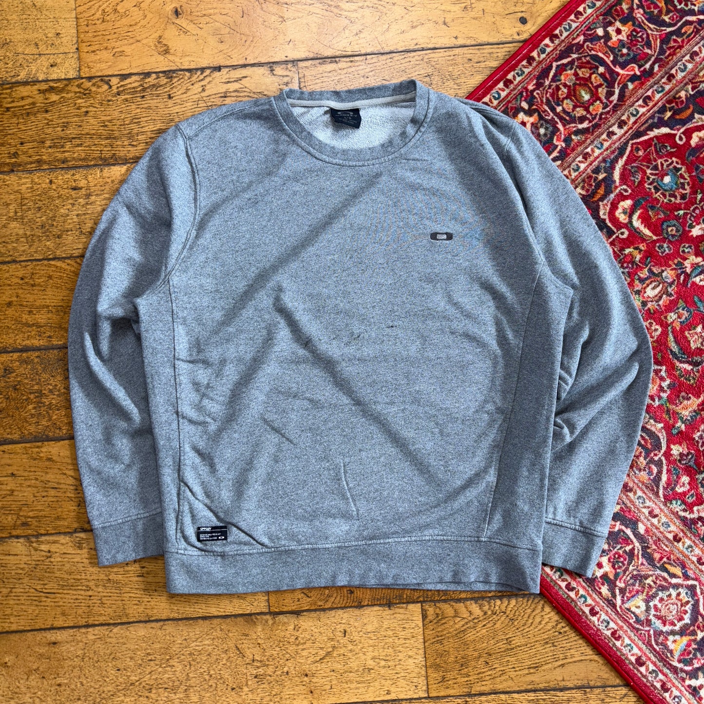 Vintage Oakley Grey Embroidered Sweatshirt - L