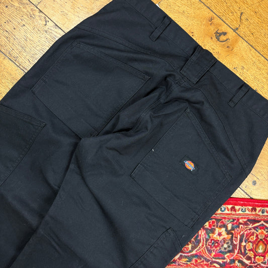 Vintage Dickies 874 Black Baggy Skate Chino Trousers - 34