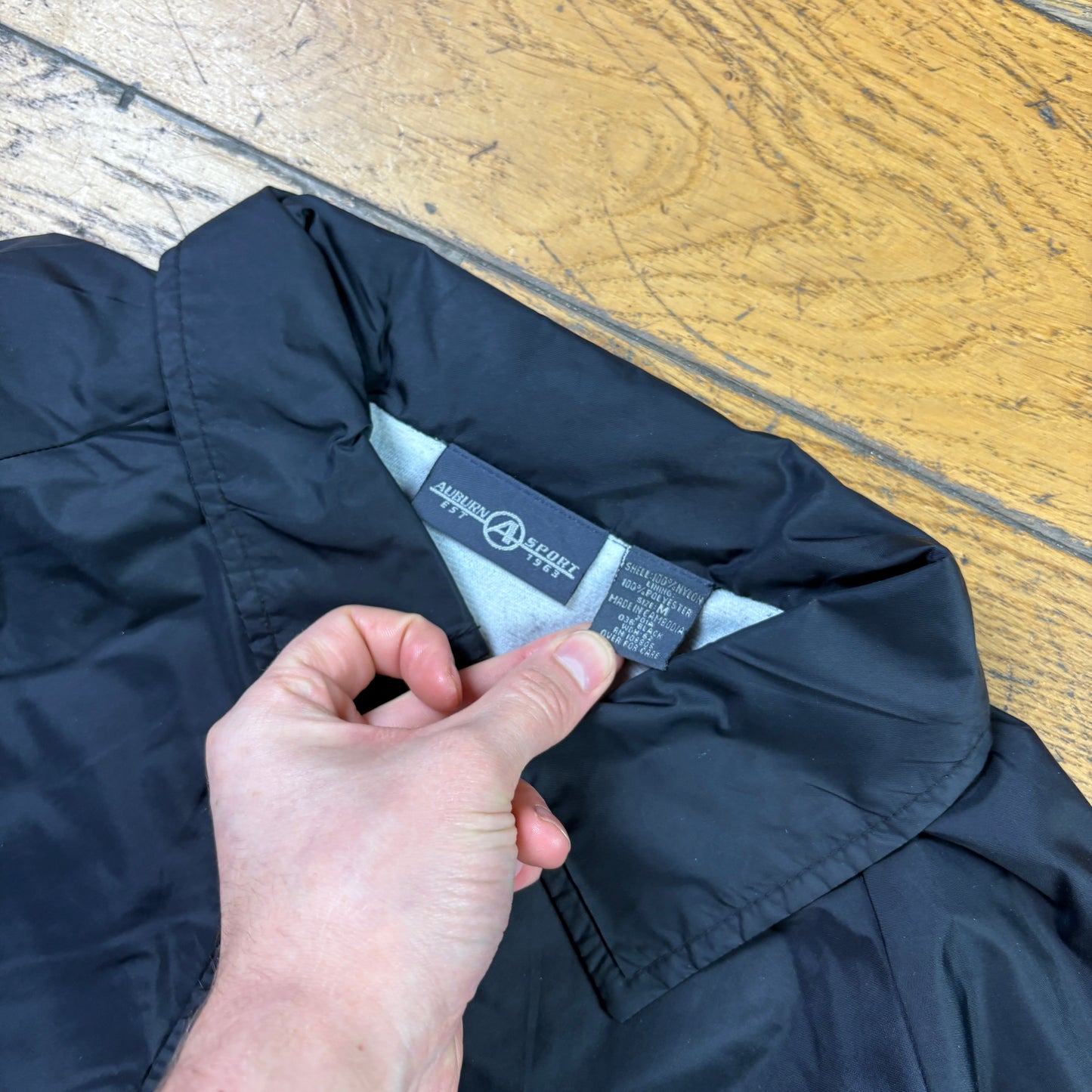 Vintage Black Nylon Coach Harrington Jacket - M