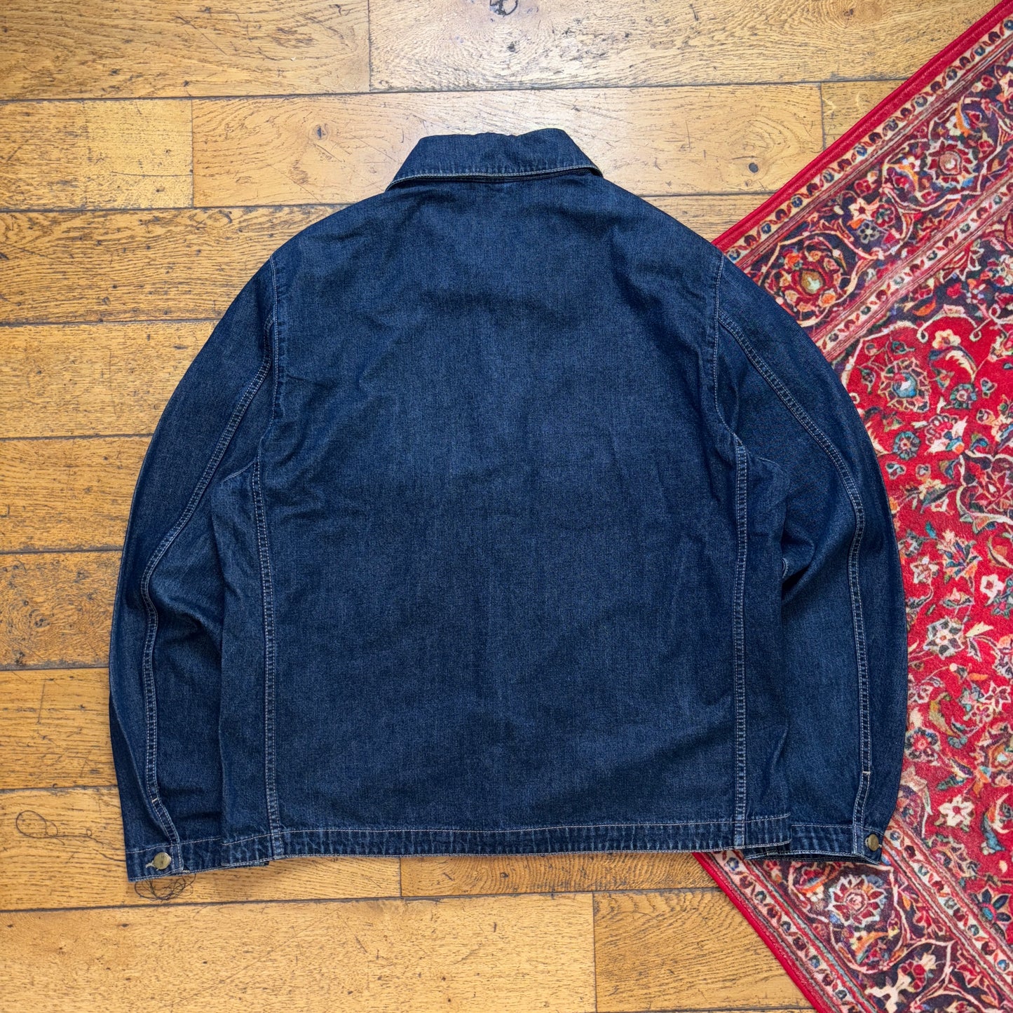 Vintage Navy Indigo Denim Hip Hop Jacket - XL