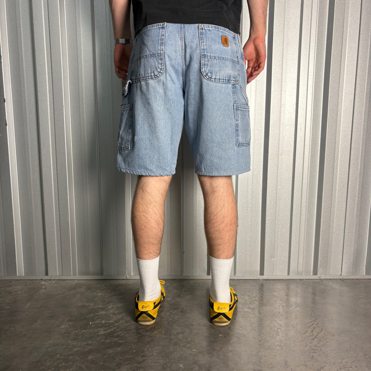 Carhartt Blue Jorts Workwear Baggy Carpenter Shorts - 34