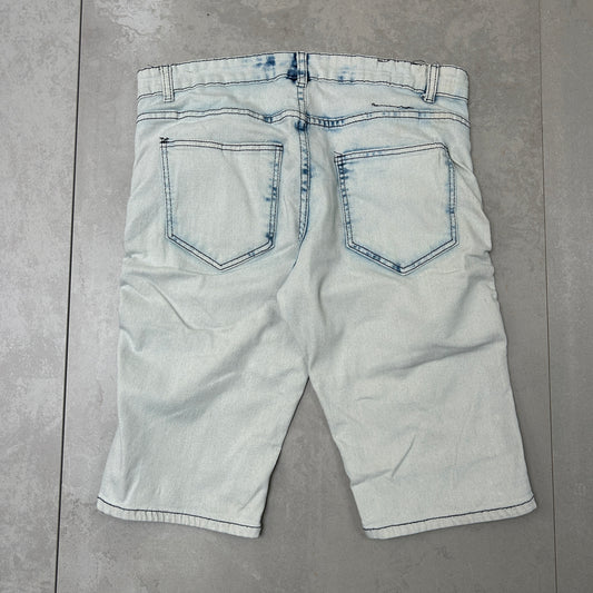 Vintage Scoop Hip Hop Blue Shorts Jorts - 34