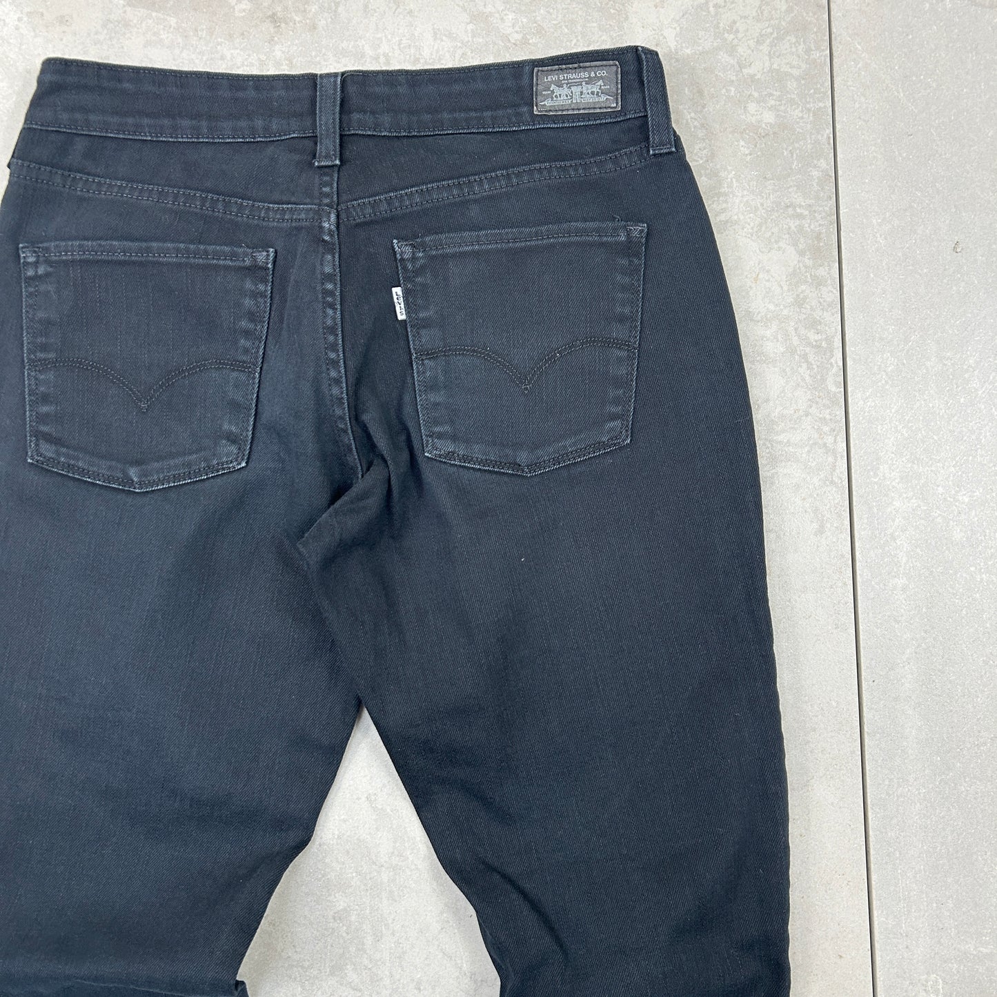 Vintage Levis 552 Straight Black Womens Denim Jeans - 10