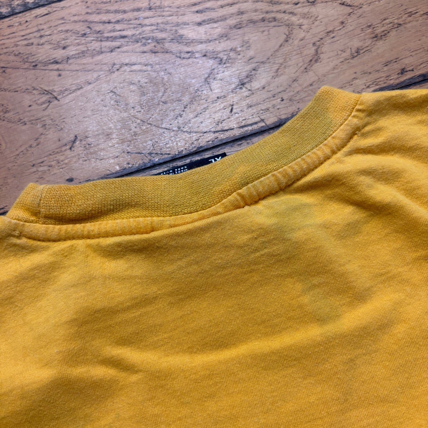 Vintage Fubu Yellow Hip Hop Graphic T-Shirt - XL