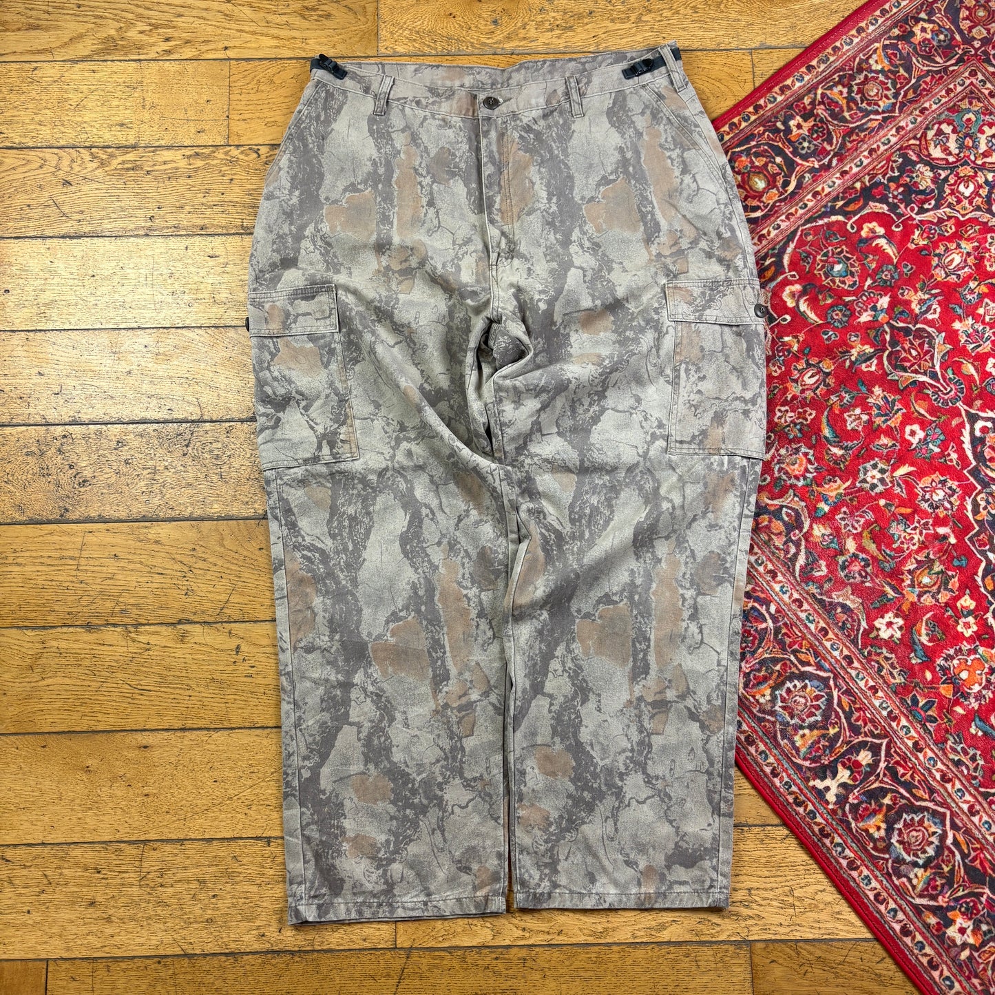 Vintage Real Tree Camo Brown Hunting Workwear Trousers - 40