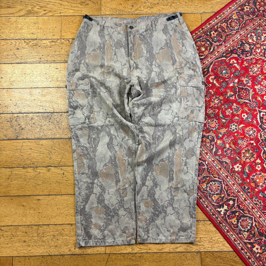 Vintage Real Tree Camo Brown Hunting Workwear Trousers - 40
