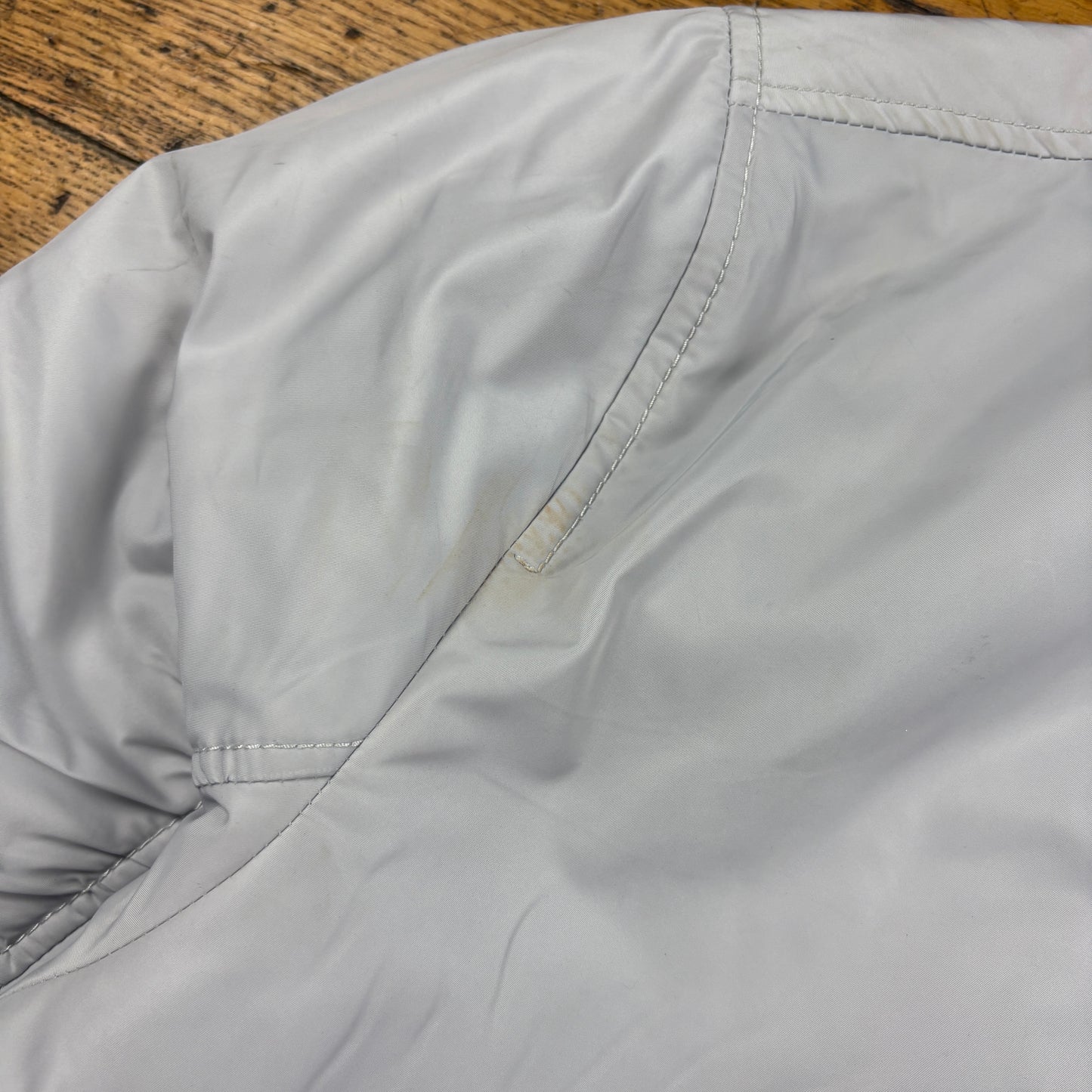 Vintage White MA-1 Bomber Jacket - XL